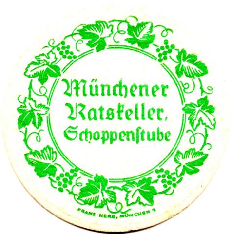 münchen m-by ratskeller 1a (rund170-schoppenstube-grün) 